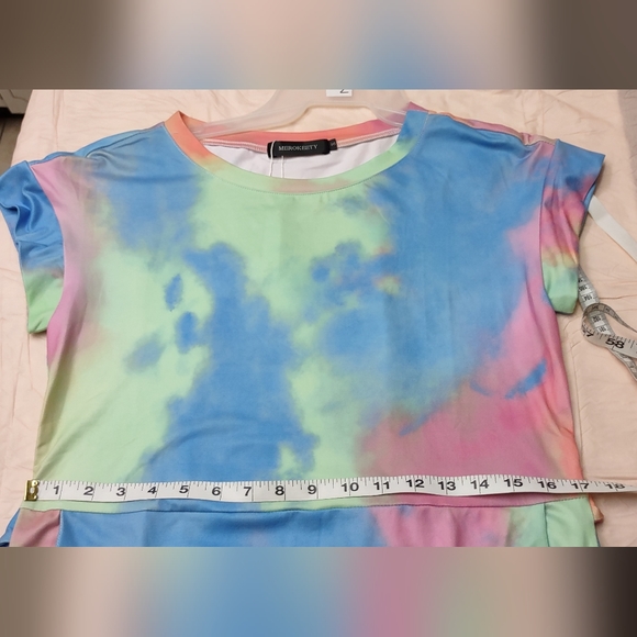 MEROKEETY Women's Summer Striped Short Sleeve T Shirt Dress Casual - Picture 9 of 11